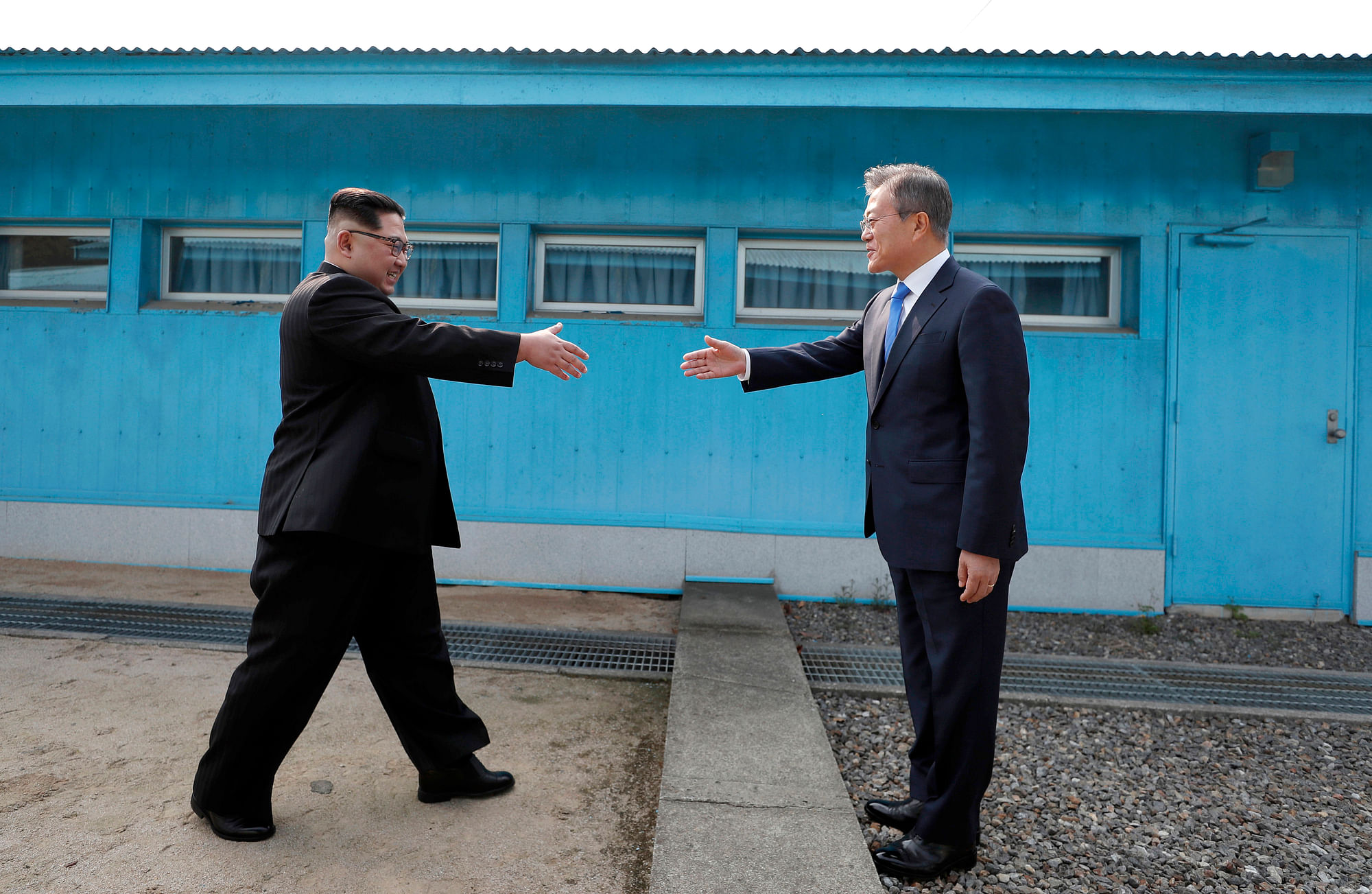 <div class="paragraphs"><p>North Korean leader&nbsp;Kim Jong-un meeting South Korean leader&nbsp;Moon Jae-in. Image used for representational purpose.</p></div>