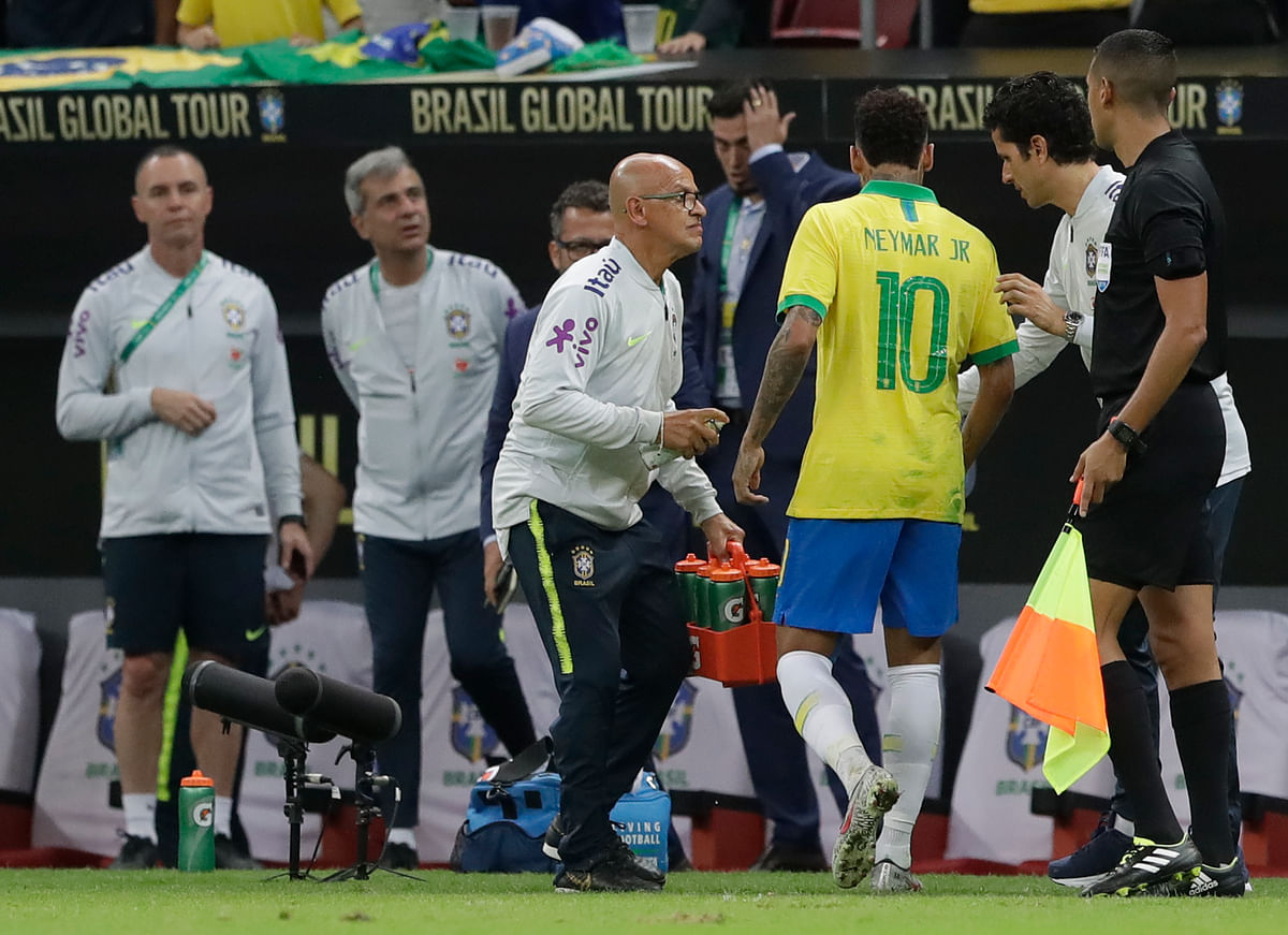 Neymar is out of Copa America after suffering a right ankle injury in a win over Qatar.