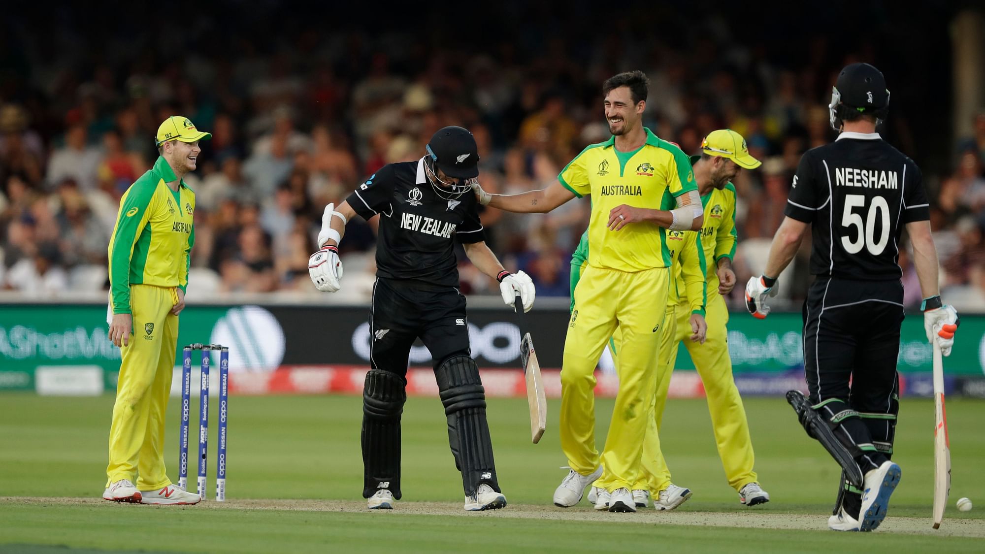 Chasing 244, New Zealand slumped to 157 all out with 38 balls to spare.