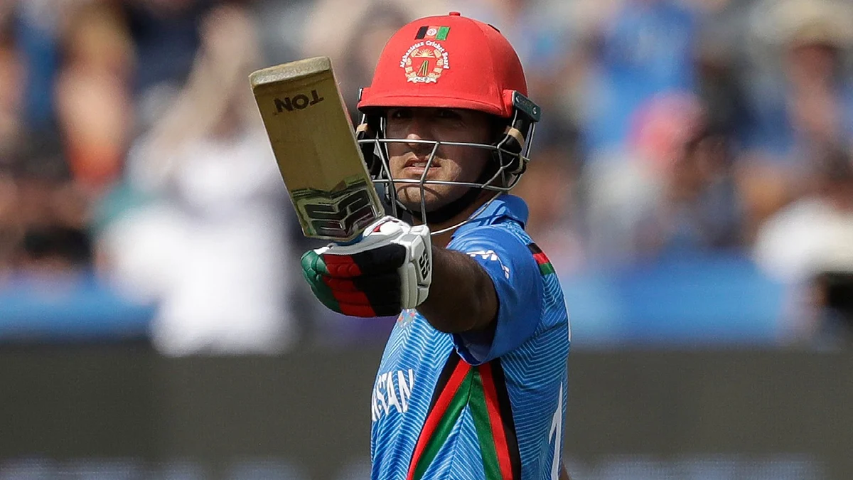 Najibullah Zadran brought up his fifty off 46 balls.