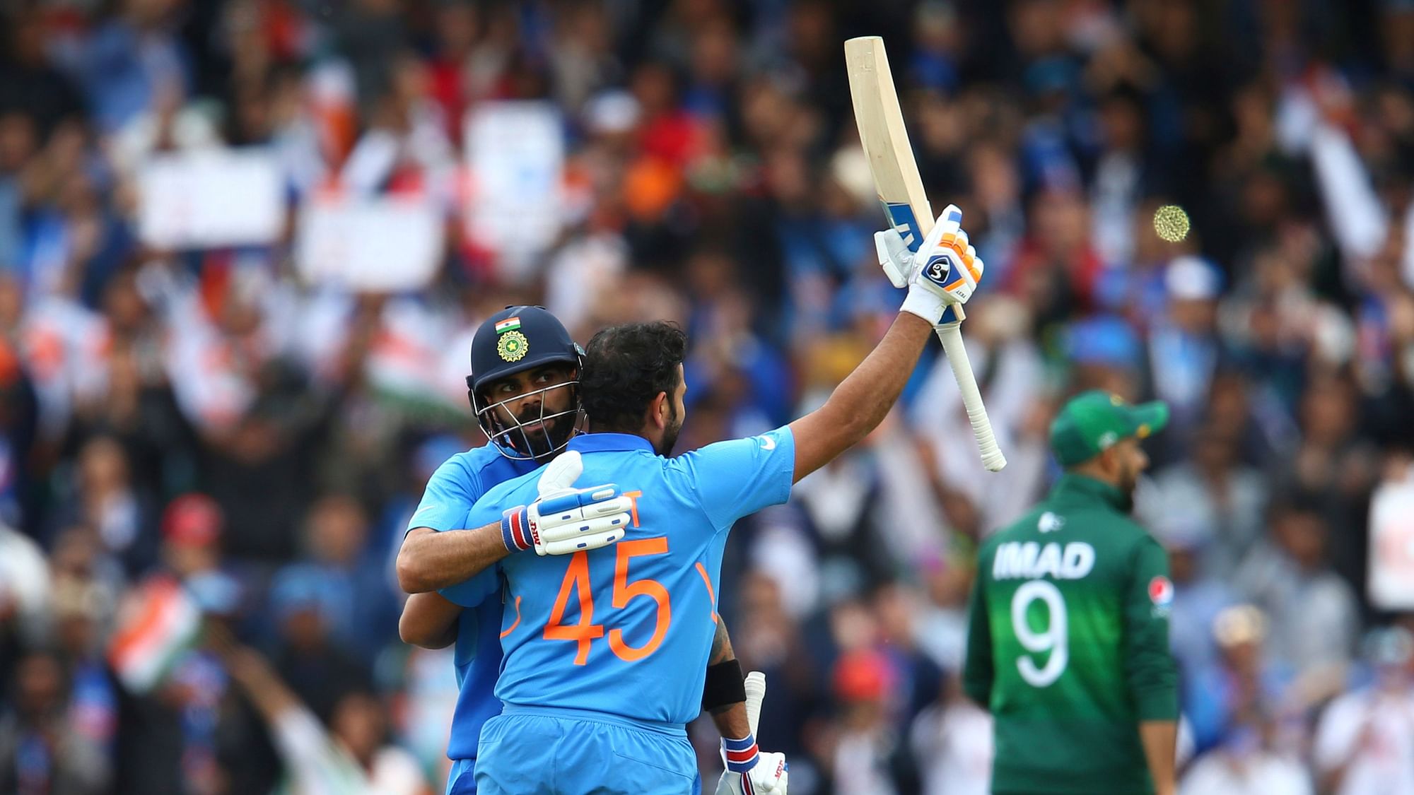 Rohit Sharma scored his second ton of the 2019 World Cup.&nbsp;