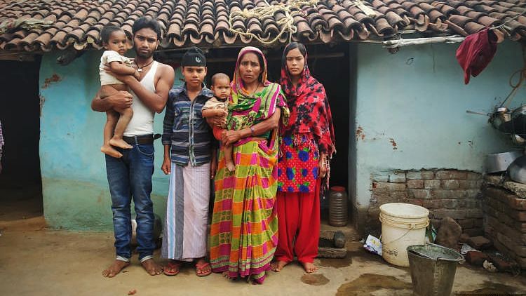 When Sakina Bibi (second from right) saw WhatsApp videos that showed her husband Chiraguddin Ansari being lynched by a mob, she asked her son to rush to the police for help. The police turned up three hours later, by when her husband was dead.
