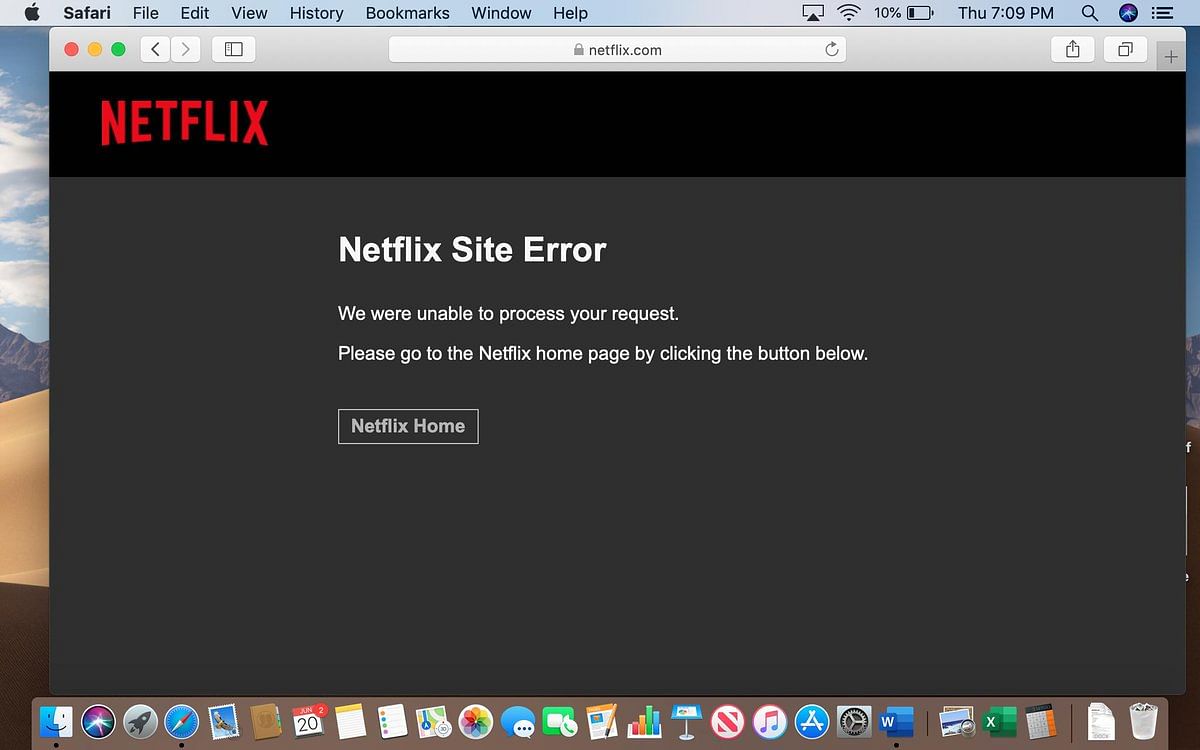 Services of Netflix went unavailable for a while, making subscribers unhappy.