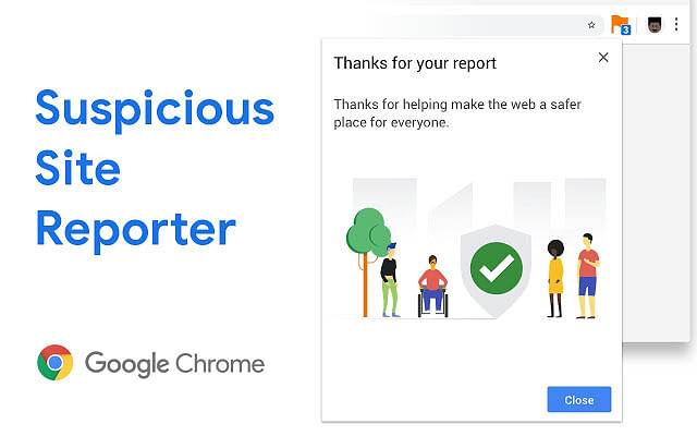 Google Chrome’s new extension allows users to mark suspicious sites with a single  click.