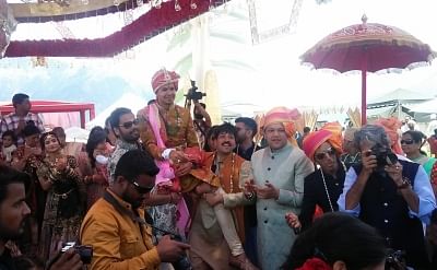 Auli: Wedding ceremonies of the sons of South Africa-based businessmen brothers Ajay and Atul Gupta underway in Uttarakhand