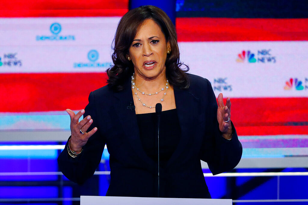 Kamala Harris hammered Biden for policies that she suggested betrayed the spirit of the civil rights movement. 