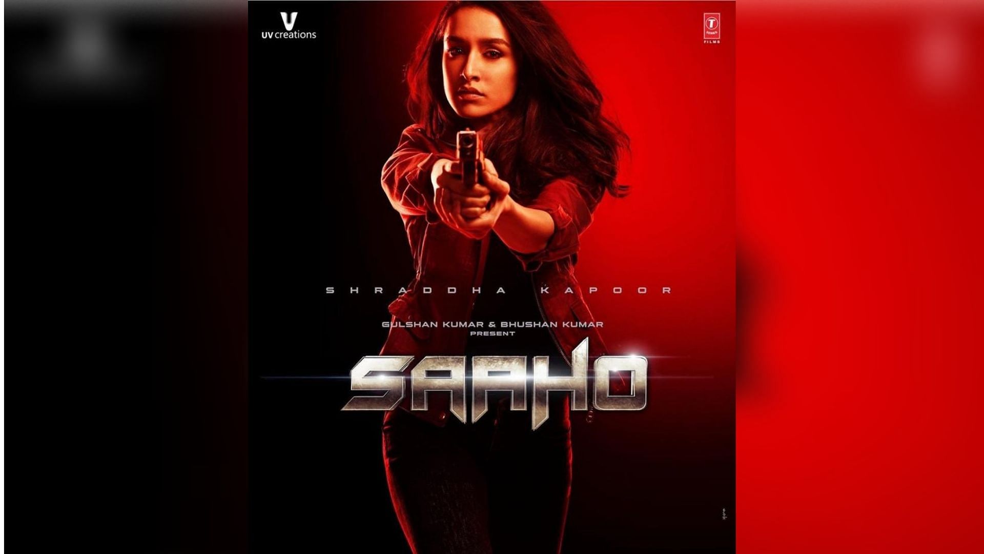 Shraddha Kapoor in a poster for Saaho.