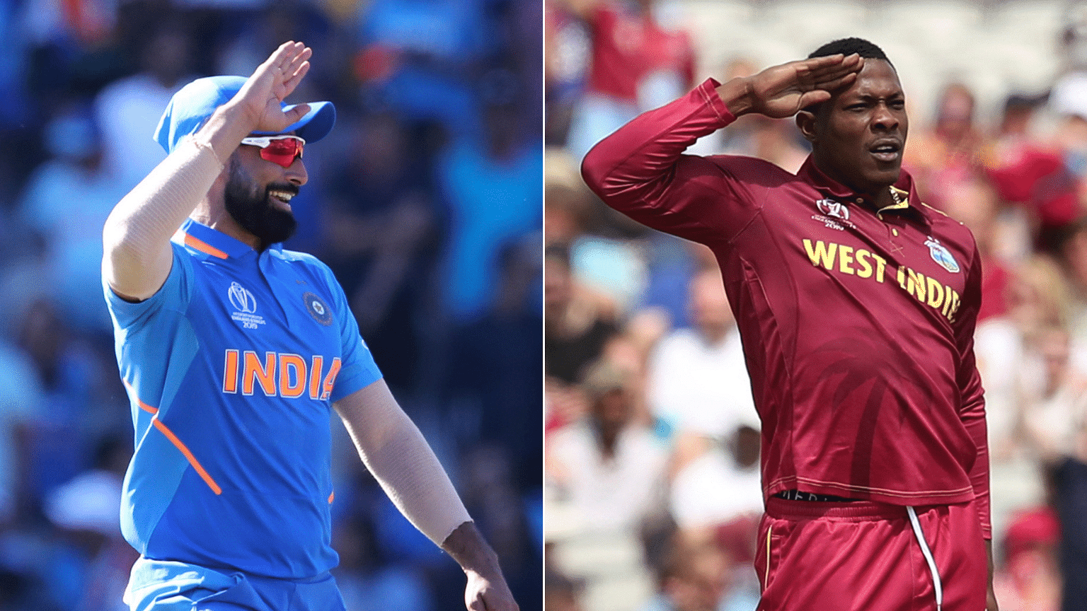 Sheldon Cottrell had a witty response to his Indian counterpart Mohammed Shami for copying the West Indies pacer’s salute celebrations.