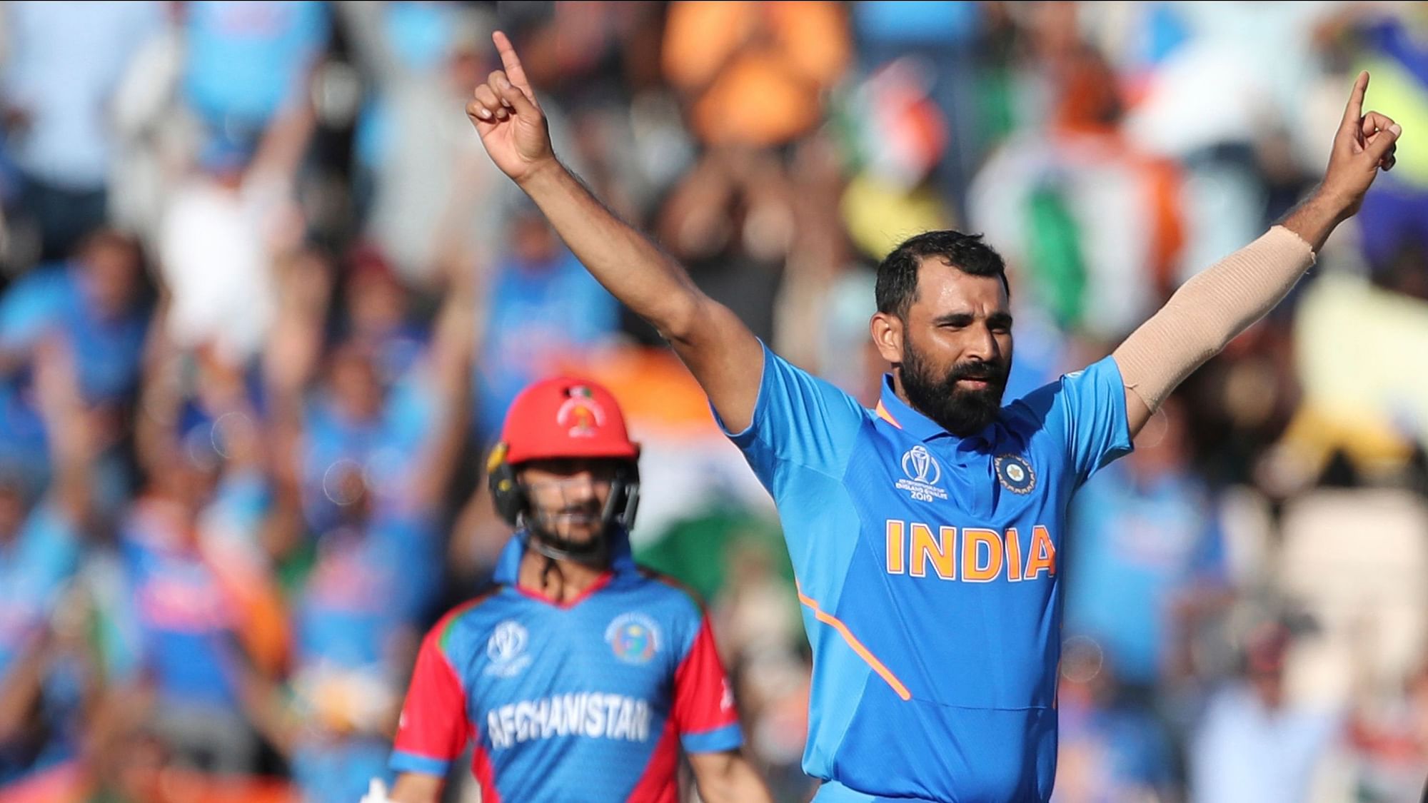 Mohammad Shami finished with figures of 4 for 40 against Afghanistan.