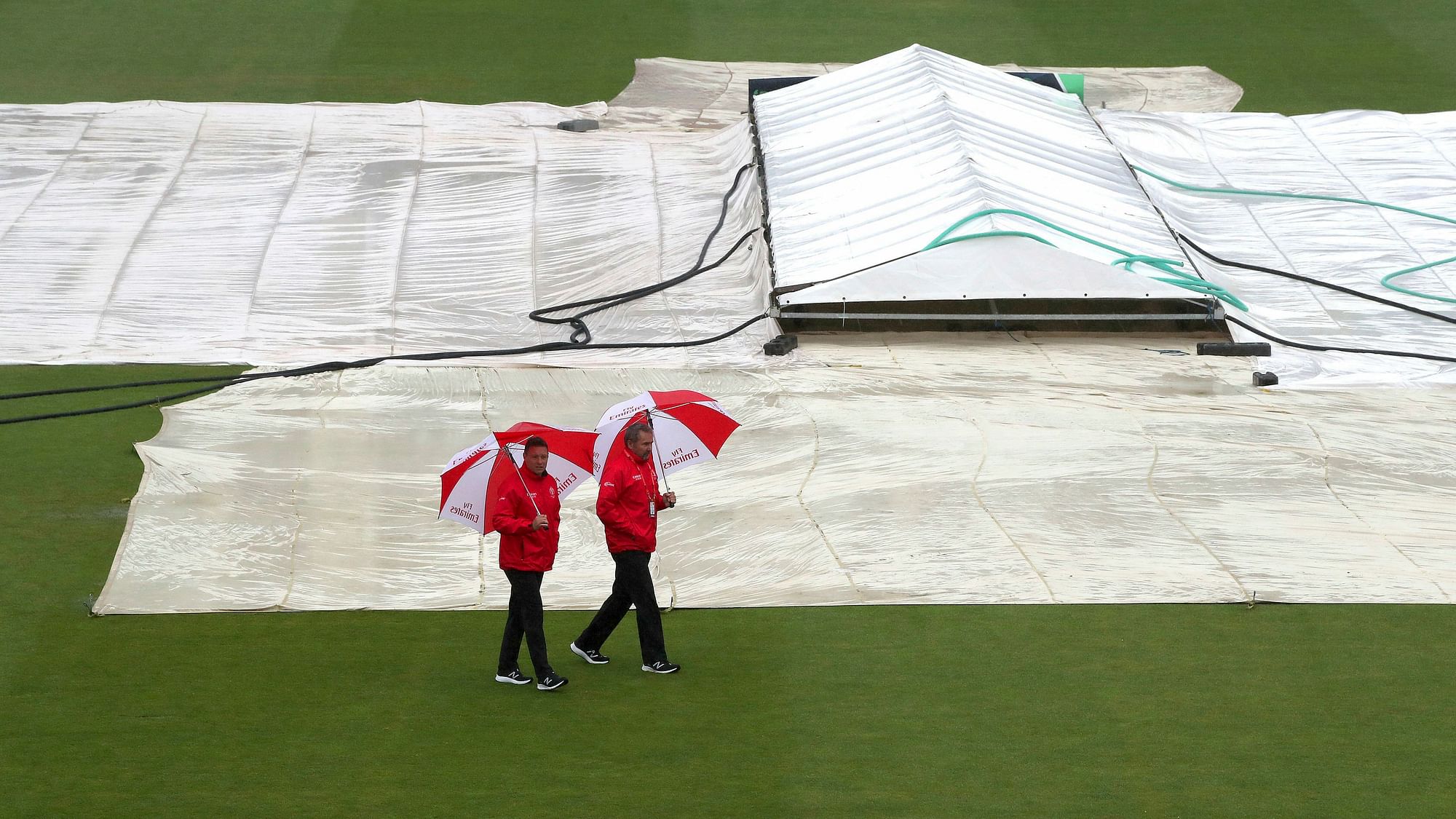 The Bangladesh-Sri Lanka match in Bristol has been abandoned without a ball being bowled.