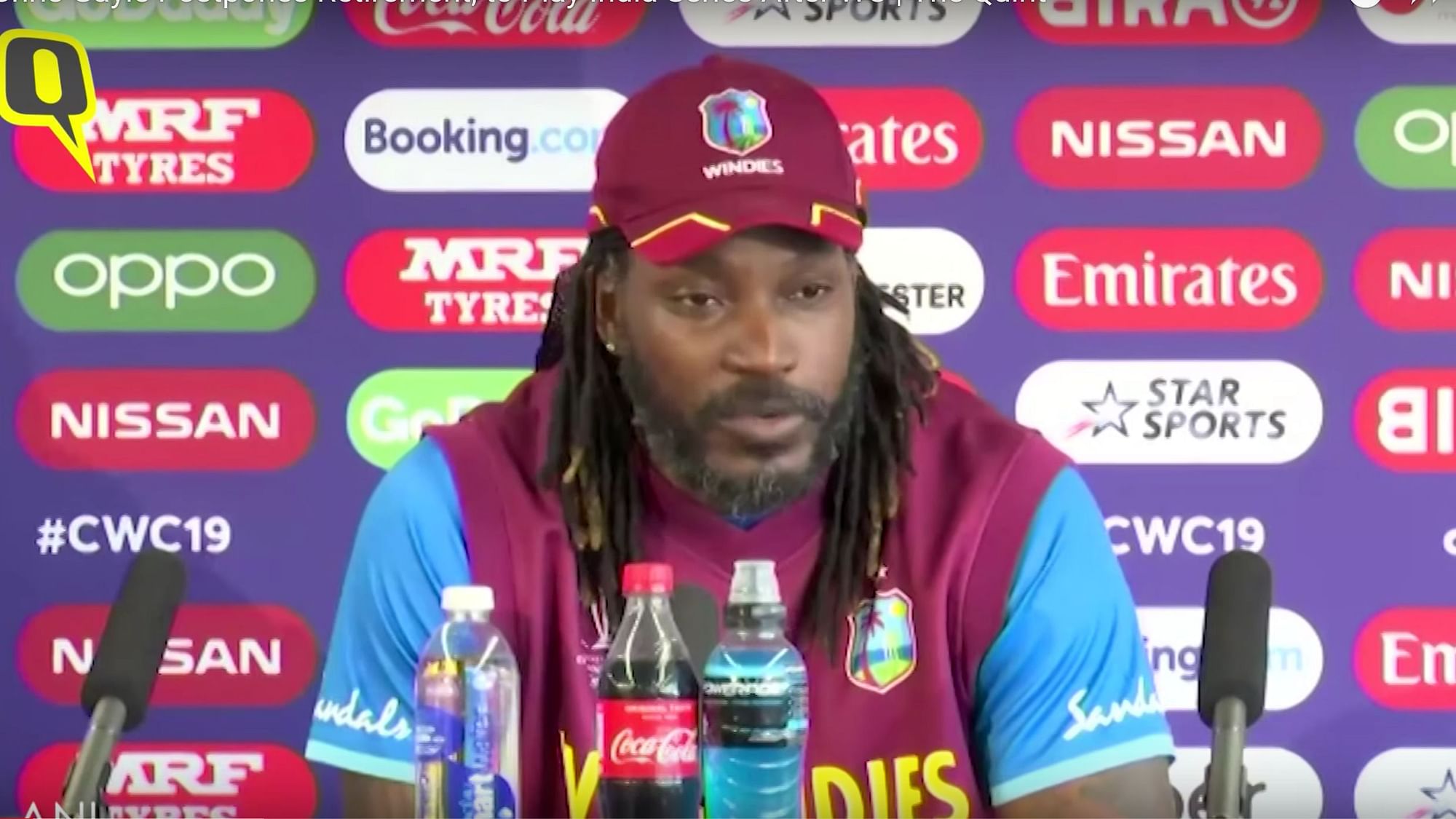 “I’m definitely up there,” said Chris Gayle when asked where he would rate himself among the greats of West Indian cricket.