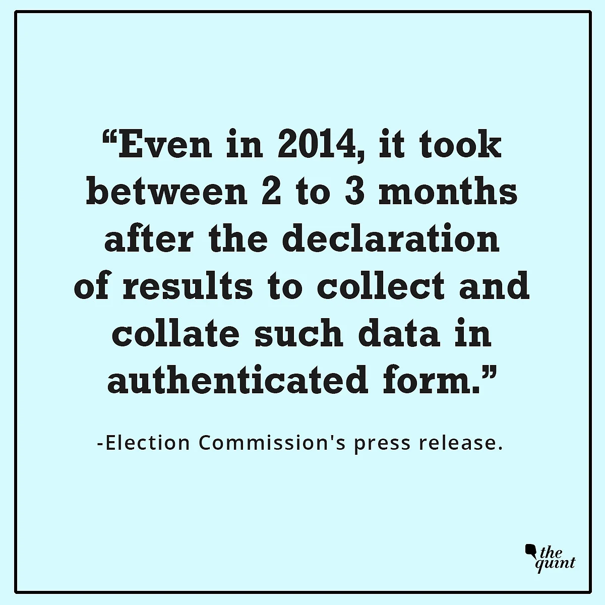 Excerpts from the Election Commission’s press release