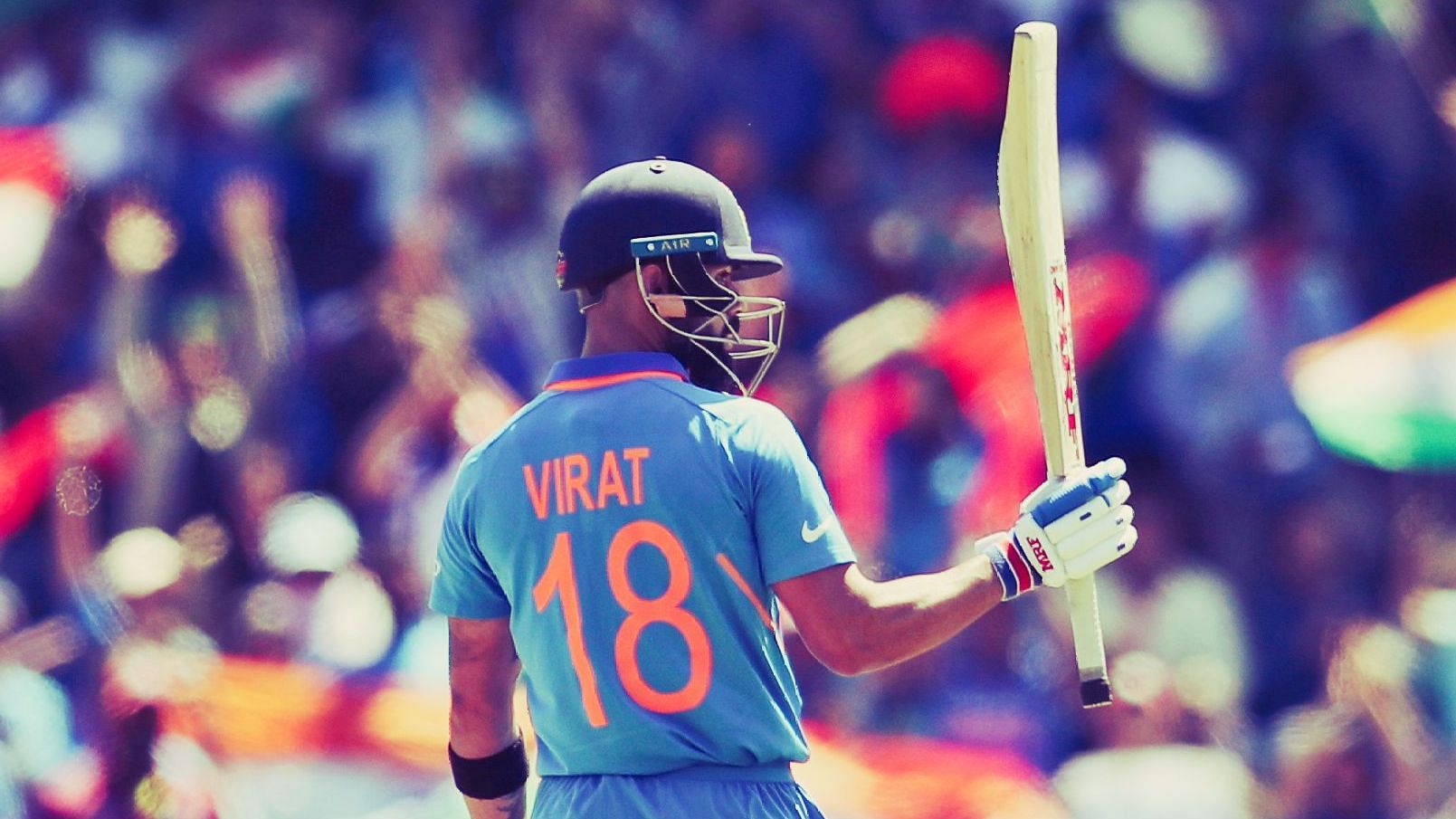 Virat Kohli scored his fourth consecutive fifty in the World Cup.