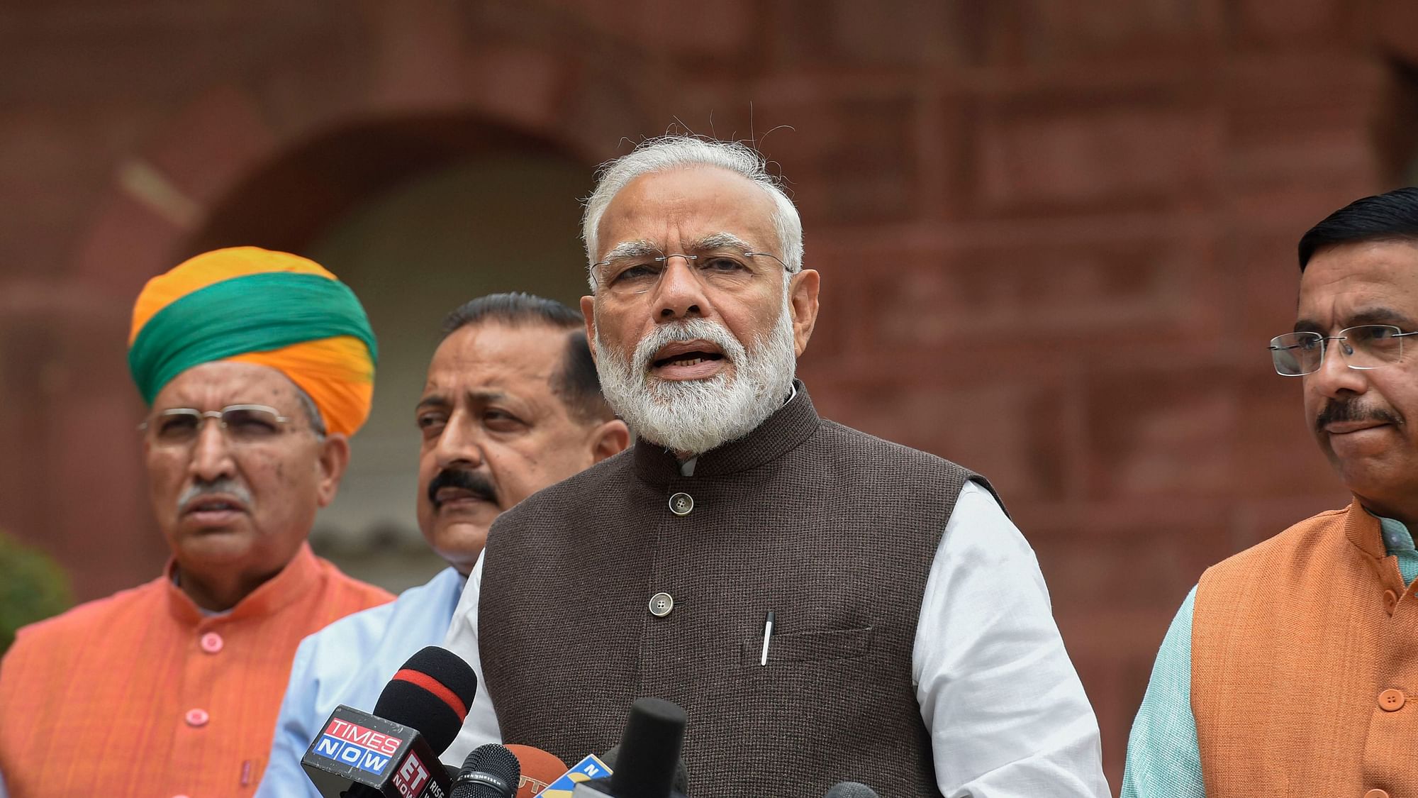 PM Modi addressed the media as he arrived for the first session of 17th Lok Sabha, at Parliament.