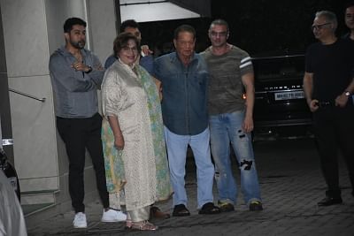 Salman Khan pulls off a stunt to wish nephew