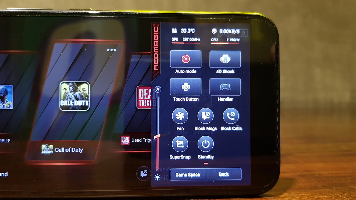 The phone comes with a dedicated game mode.