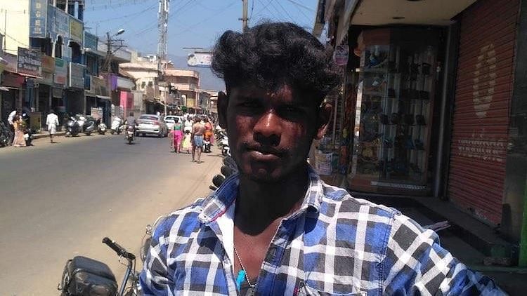 Kanagaraj (pictured) was stabbed to death by his own brother in Mettupalayam.