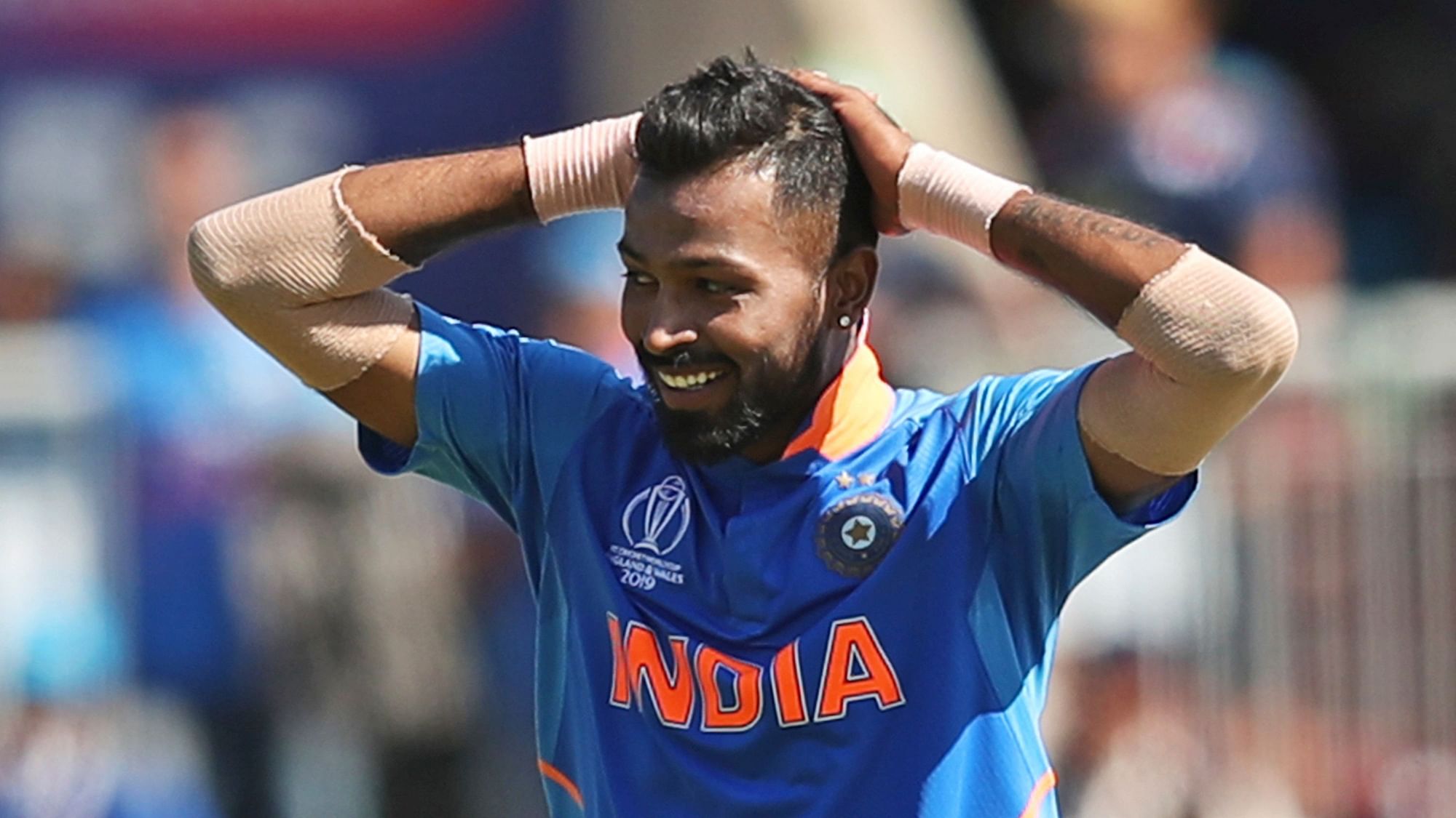 Hardik Pandya chipped in with the ball and also took the wicket of opener Sunil Ambris.