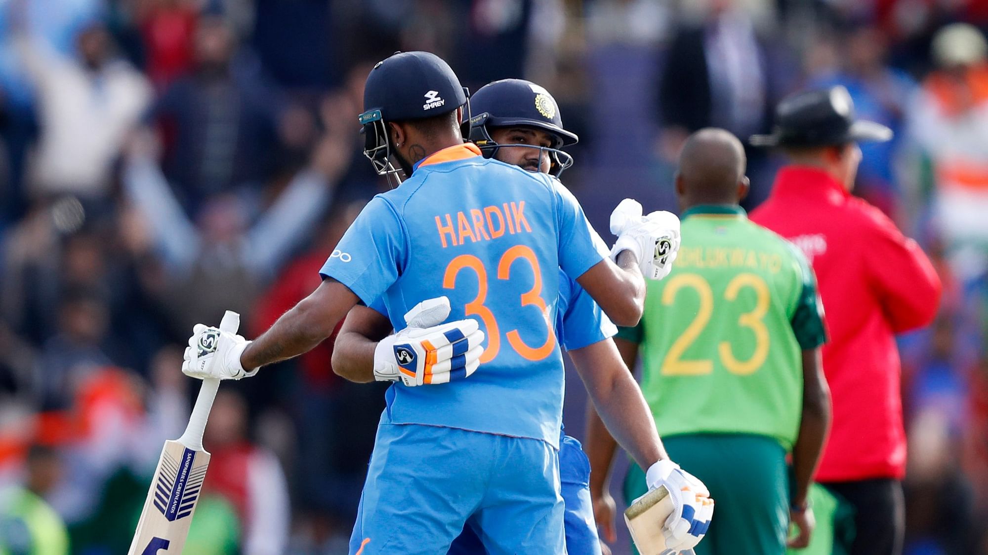 India beat South Africa by 6 wickets in their 2019 ICC World Cup opener.