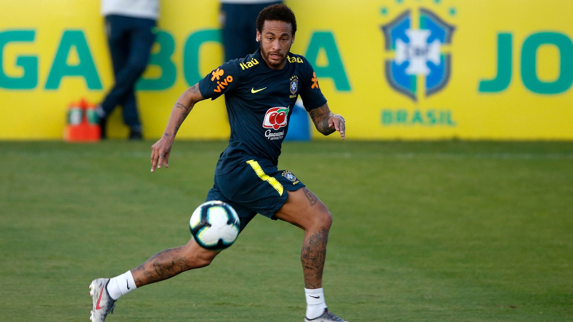 Neymar is in Brazil preparing for the Copa America starting next week.