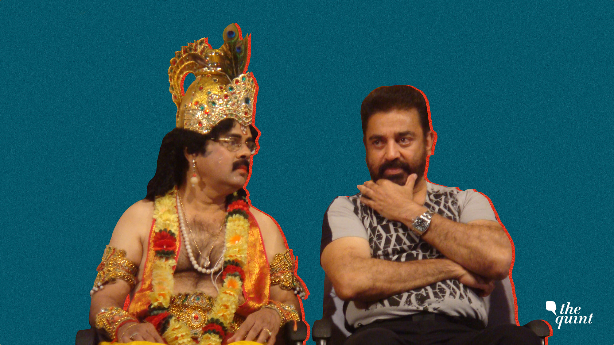 Crazy Mohan as ‘Chocolate Krishna’ with his close friend Kamal Haasan.