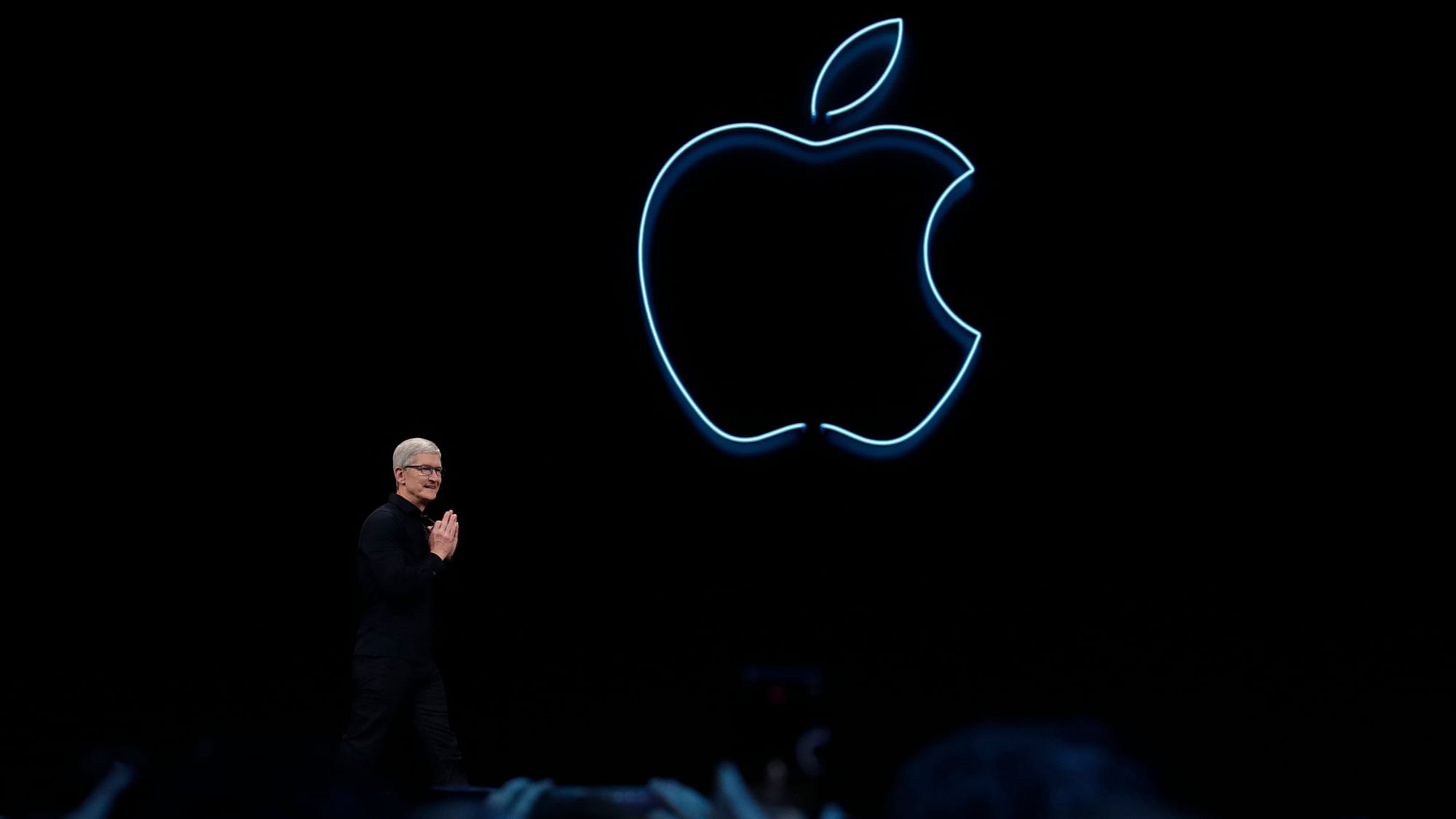 Tim Cook, CEO, Apple on the stage at WWDC 2019.
