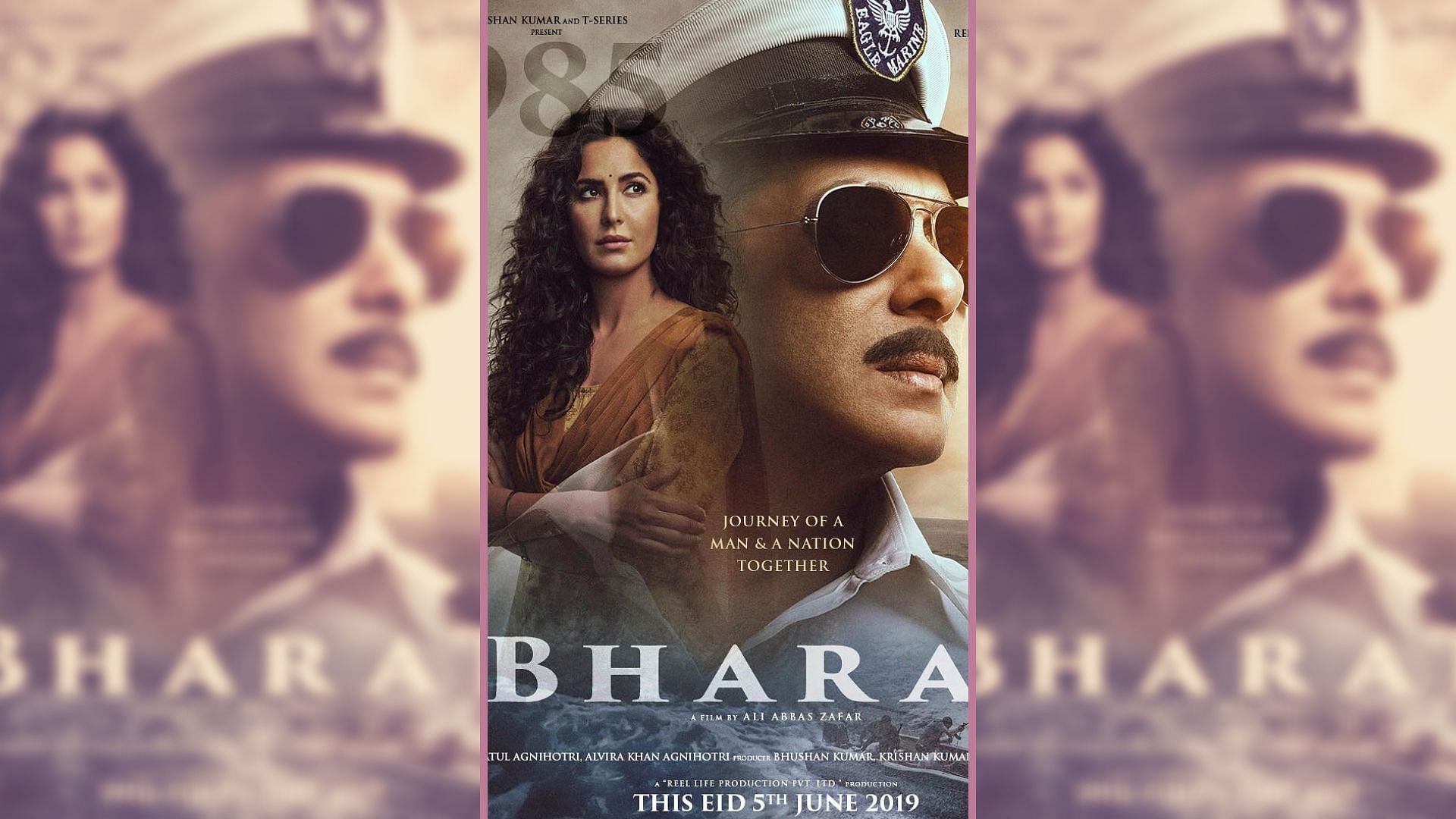 Bharat Box Office Collection Day 1: Salman’s Biggest Eid Opener at Rs 42.30 Crores: A poster for Salman Khan and Katrina Kaif starrer <i>Bharat</i>.