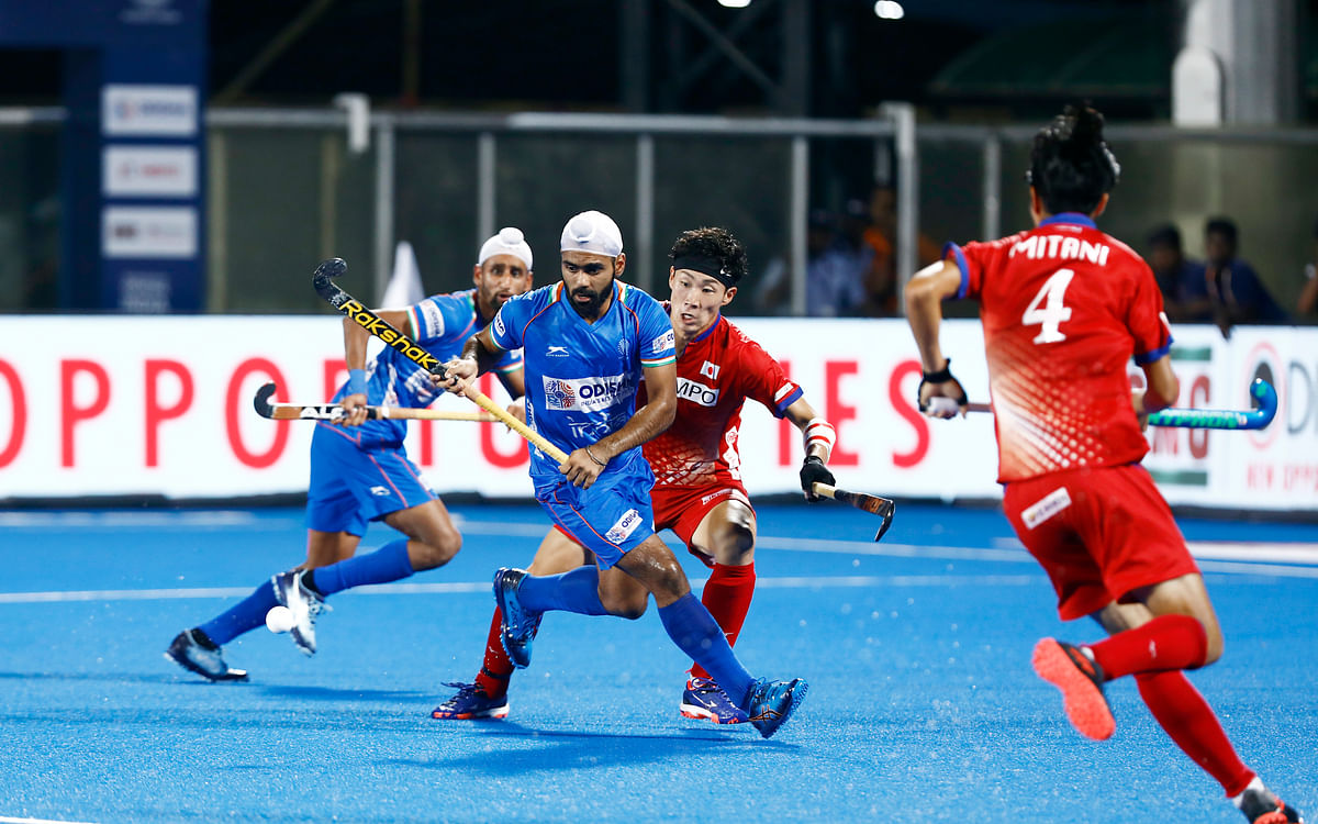 India outplayed Japan 7-2 to storm into the summit clash of the FIH Series Finals hockey tournament.