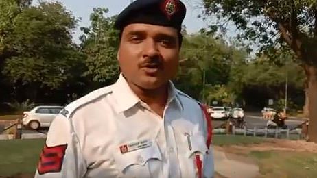 Delhi’s Head Constable Traffic Police Sandeep Shahi.