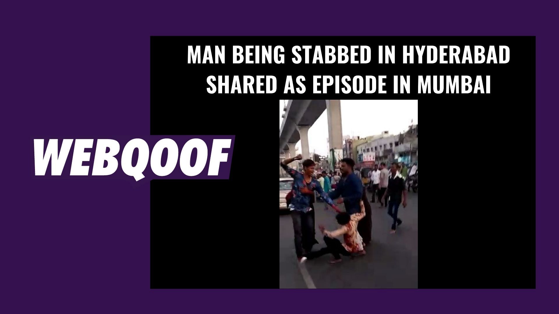 According to reports, the video is of a 23-year-old man who was stabbed by his in-laws in Hyderabad after a dispute.