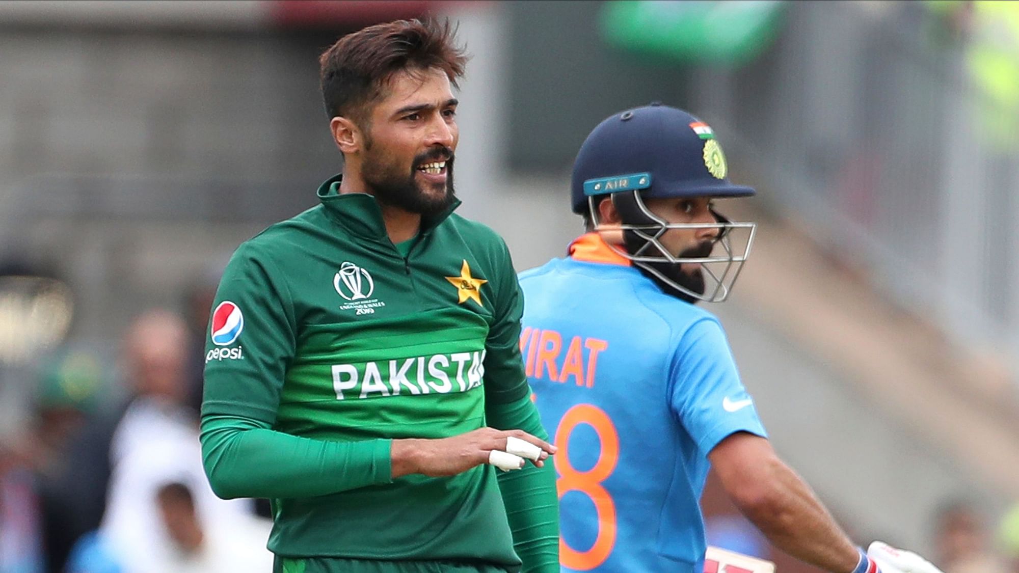 Kohli was dismissed by Amir in the 48th over of the Indian innings.&nbsp;