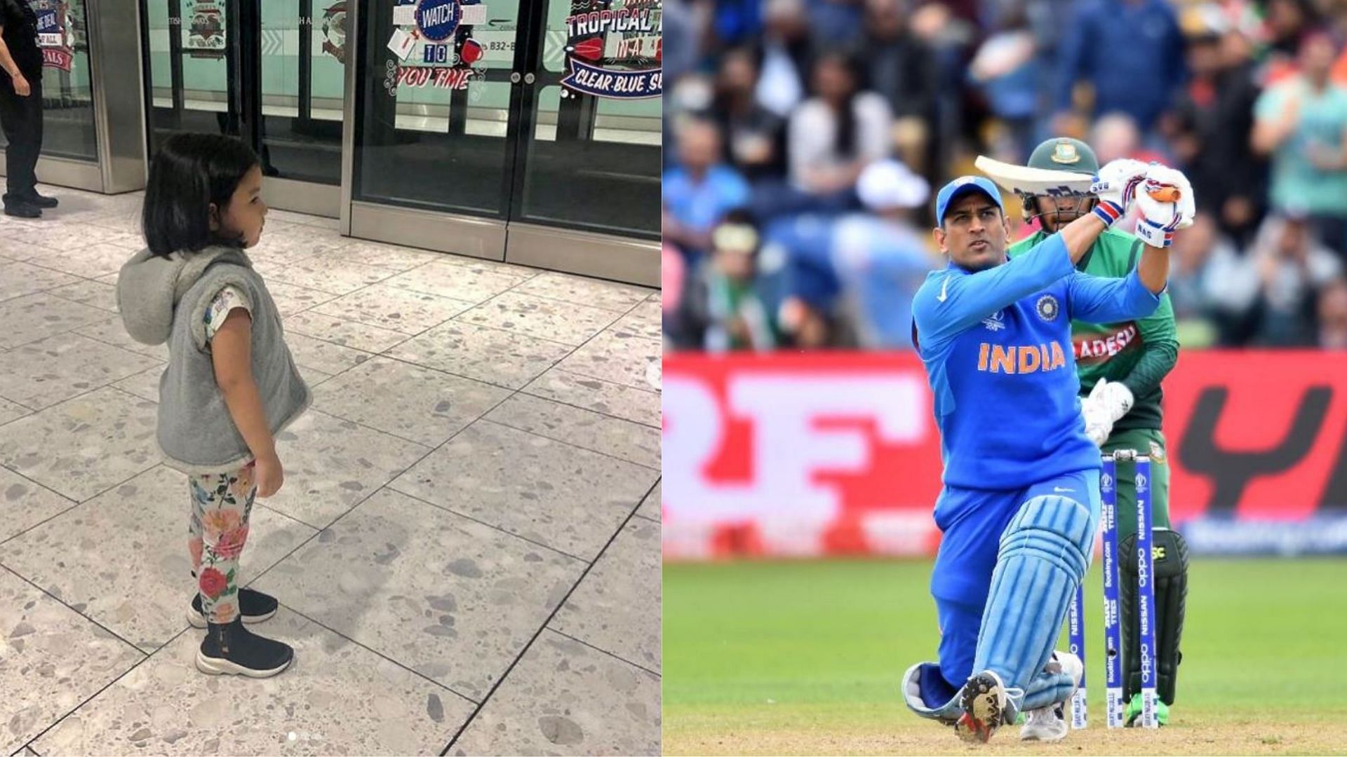 Ziva is currently in England along with her mother to support Dhoni in his last World Cup campaign.