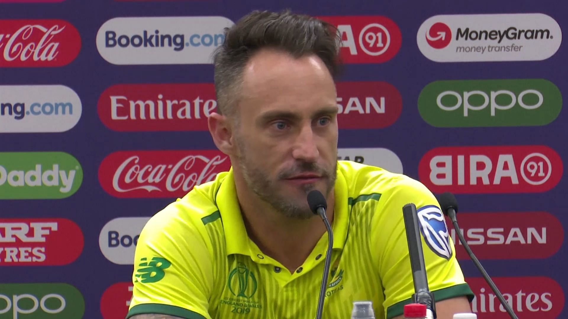 Faf Du Plessis spoke to the media on the eve of South Africa’s World Cup match against India.