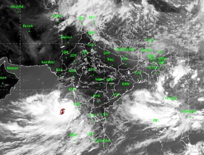 It is very likely to move nearly northwards and cross Gujarat coast between Porbandar and Mahuva around Veraval & Diu region as a Severe Cyclonic Storm with wind speed 110-120 kmph gusting to 135 kmph during the early morning of 13th June 2019.(Photo: Twitter/@ndmaindia)