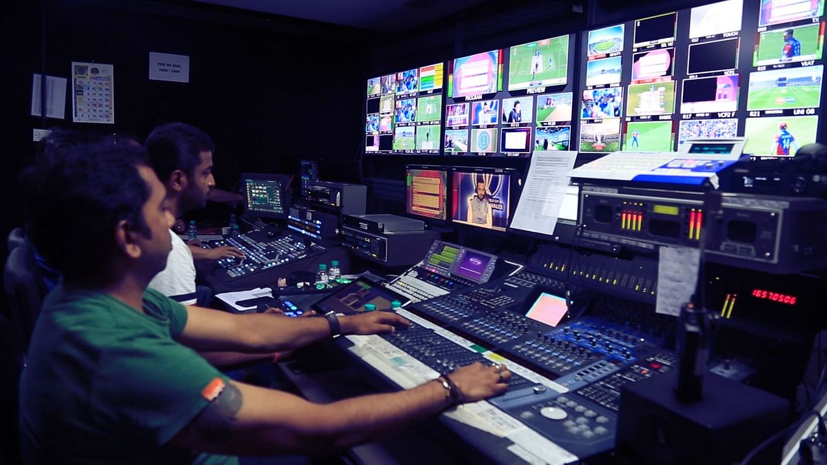 People working in the PCR for ICC Cricket World Cup 2019