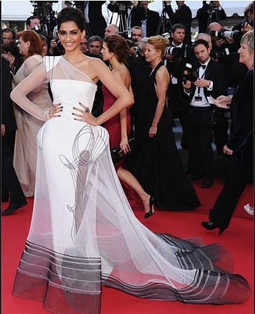 On her 34th birthday, we revisit Sonam Kapoor’s journey on the red carpet at Cannes.
