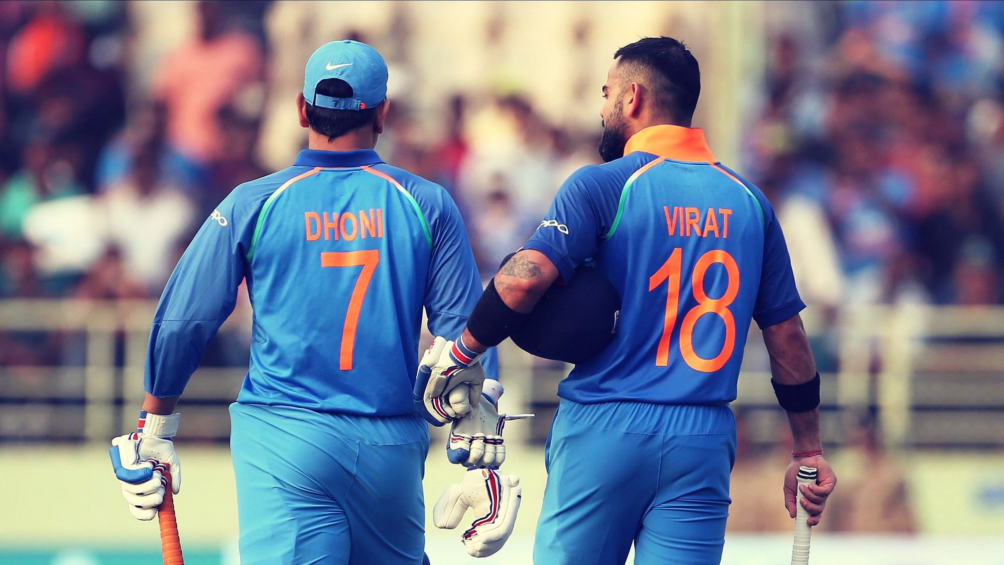 Time now for Virat Kohli to move MS Dhoni to the number four position.