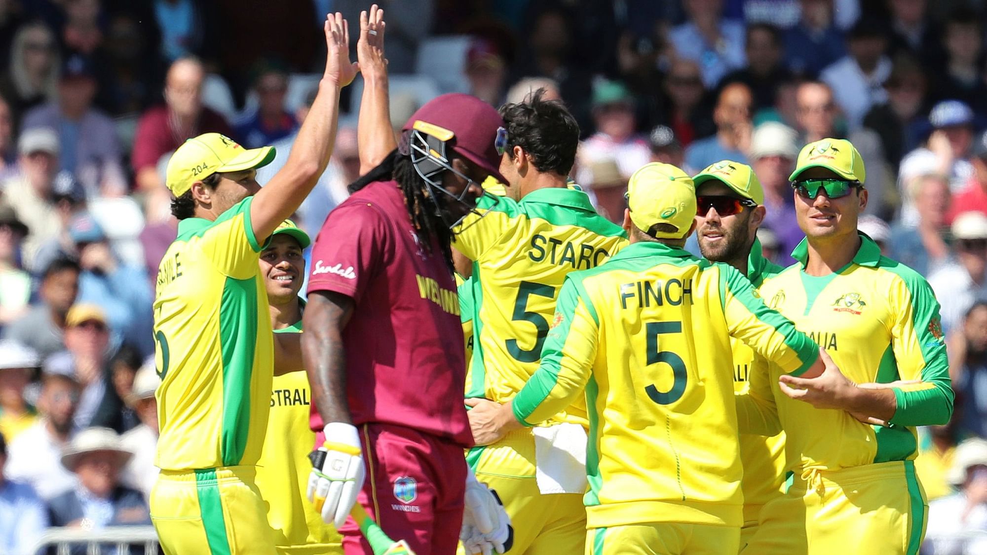 In the match against Australia, Chris Gayle was given out on what should have been a free hit.