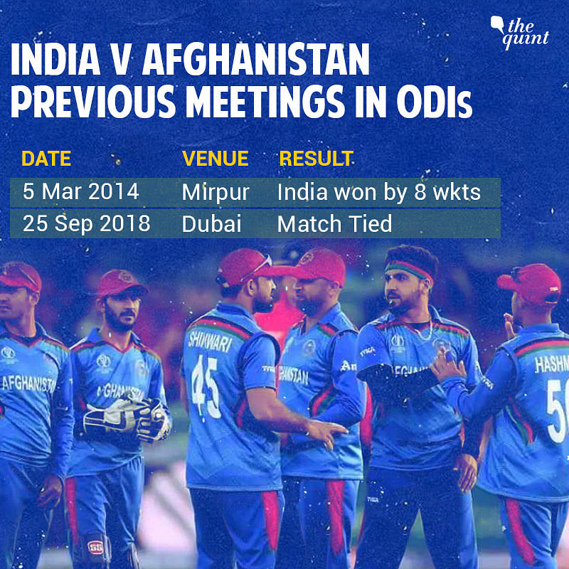 India are one of two unbeaten teams in the competition while Afghanistan are the only team without a point.