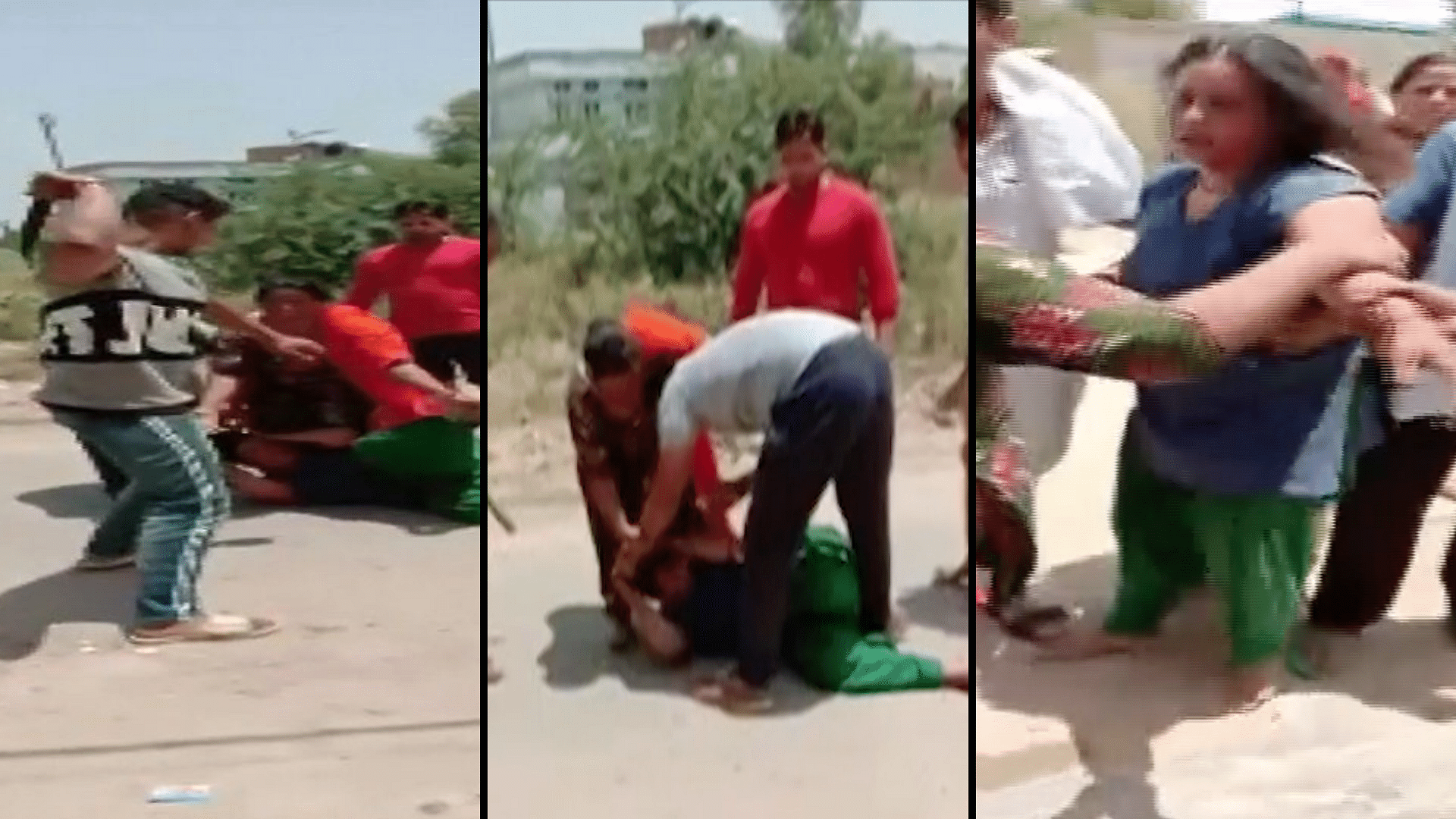 The incident came to light after a video of the men thrashing and kicking the woman with belts and sticks went viral.