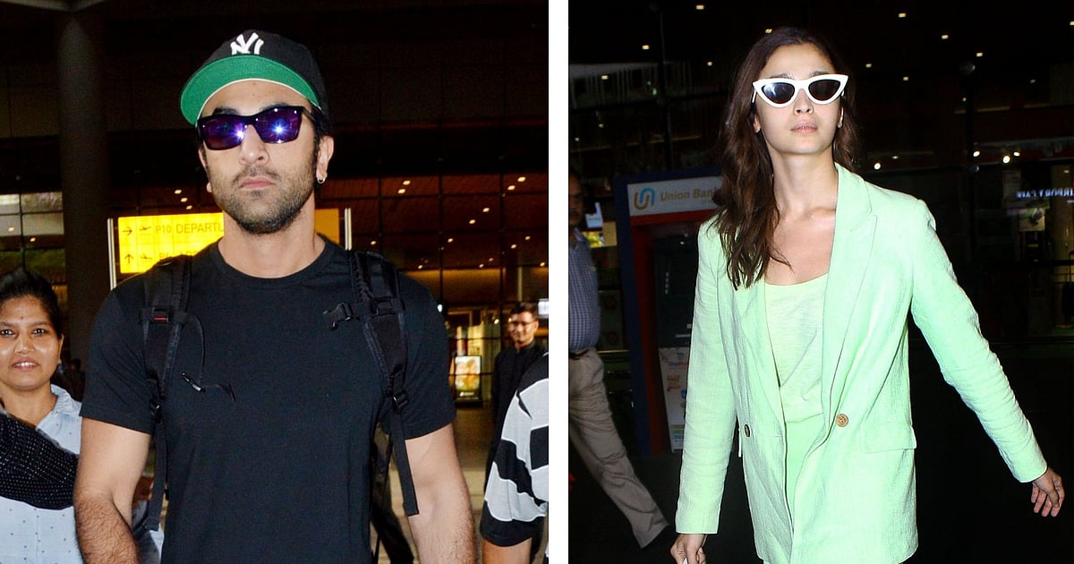 Pics: Ranbir Kapoor & Alia Bhatt Return After ‘Brahmastra’ Shoot in