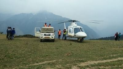 Joshimath: A helicopter involved in the preparations for the wedding of Ajay Gupta