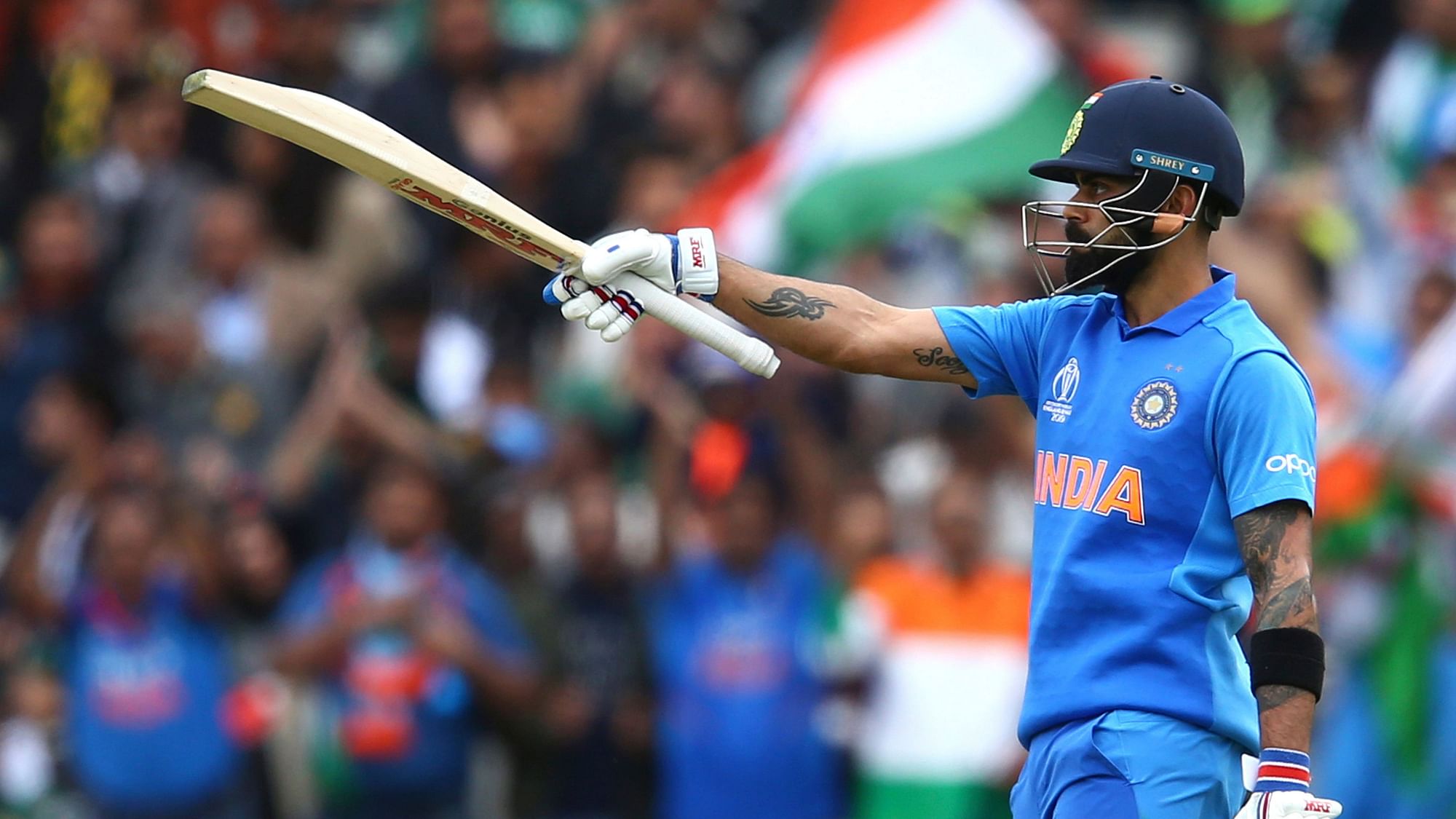 Indian captain Virat Kohli became the fastest batsman to reach the 11,000-run mark in One Day Internationals during India vs Pakistan.