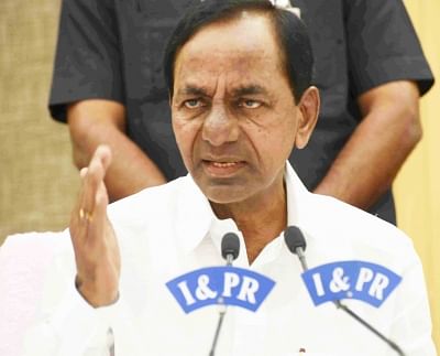 Hyderabad: Telangana Chief Minister K. Chandrashekar Rao talks to the media in Hyderabad, on Dec 29, 2018. (Photo: IANS)