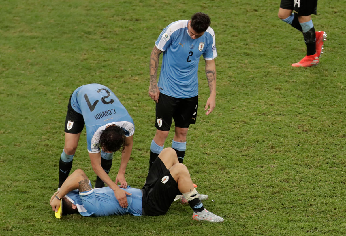 Underdogs Peru advanced to the semis after a goalless draw and a penalty shootout miss from Uruguay striker Suárez.
