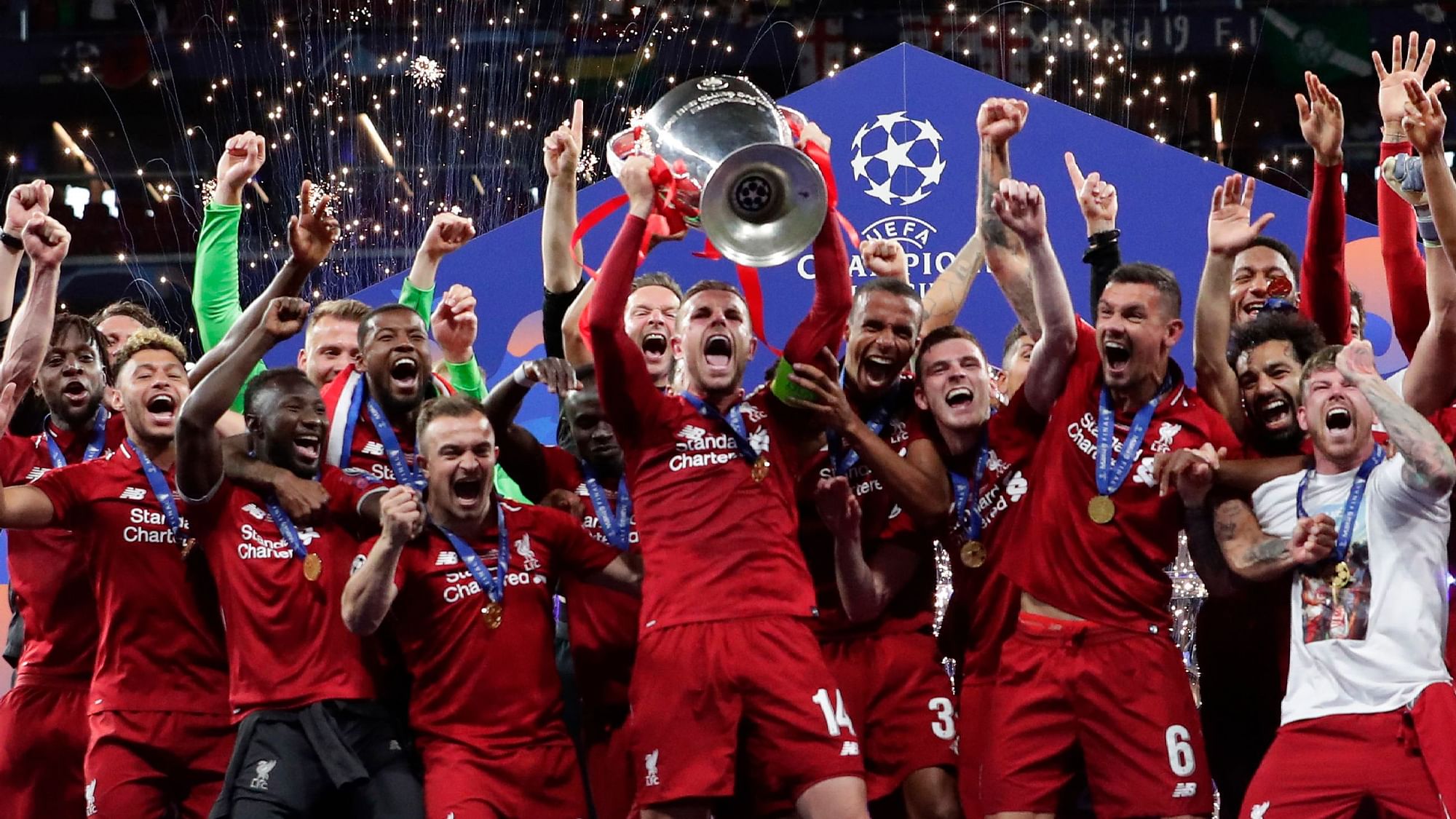 Liverpool won their sixth European title with a 2-0 win against Totteham Hotspur in the Champions League final.