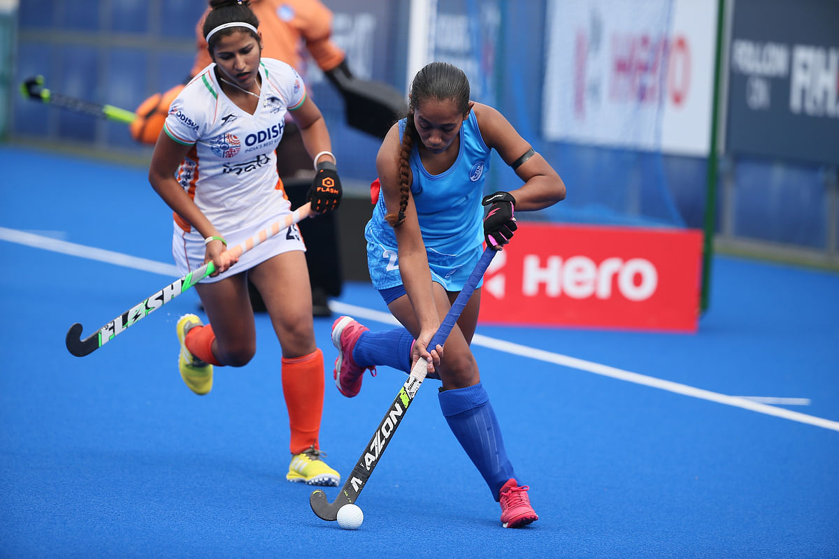 Gurjit Kaur slammed four goals as India stormed into the semis of the FIH Women’s Series Finals hockey tournament