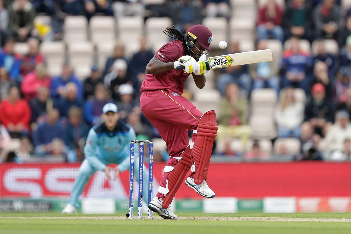 Chris Gayle’s 36 in the World Cup group game against England was eventful.