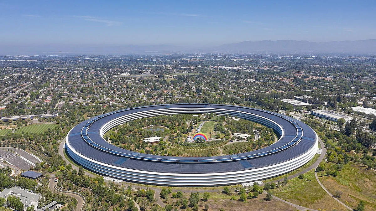 The Apple headquarters in Cupertino, California.