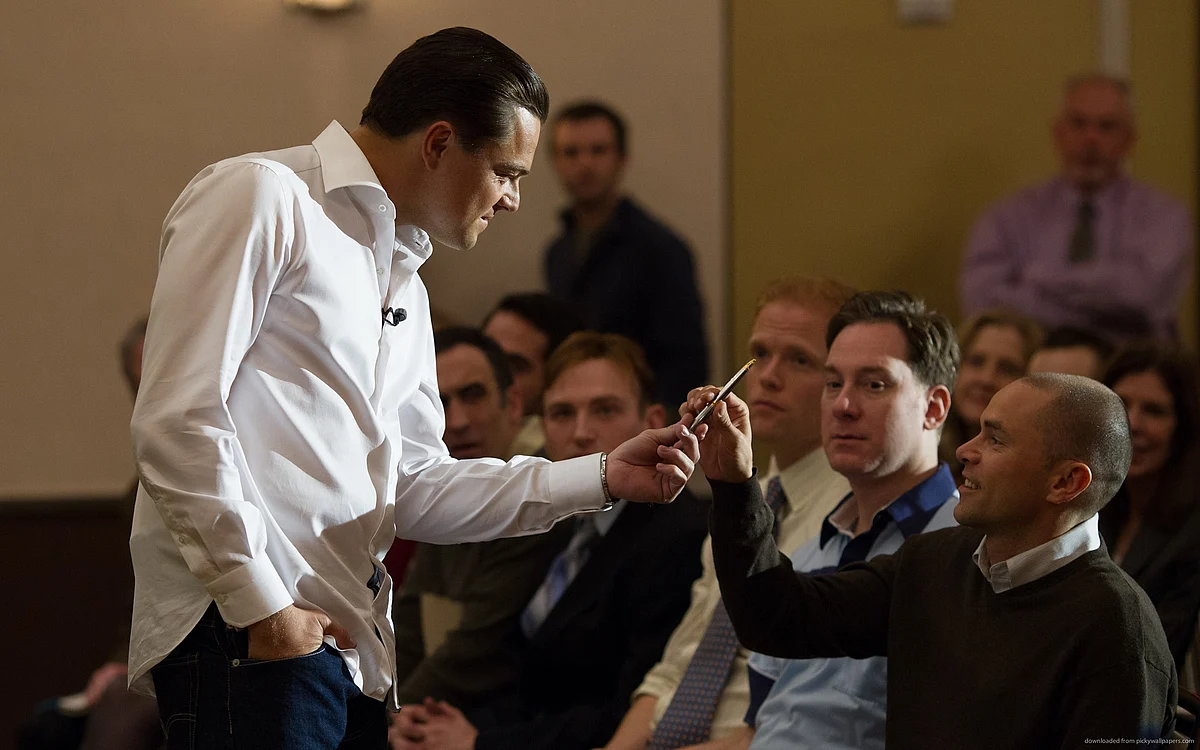 A still from <i>The Wolf of Wall Street</i>.